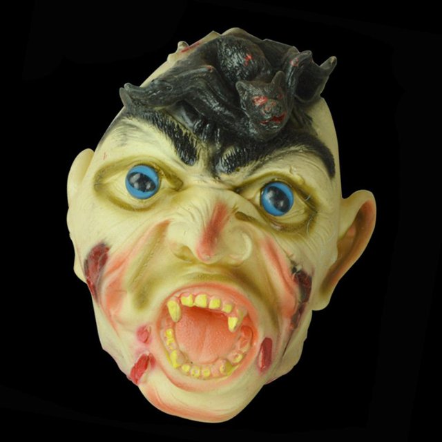 Accesorios de decoración de Halloween, cabeza rota aterradora, accesorio de látex complicado, decoración de Halloween Colcomx accesorios de halloween
