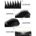 thumbnail image 2 of Cepillo desenredante para cabello húmedo y seco, desenredante para cabello rizado y grueso, color negro., 2 of 5