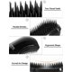 thumbnail image 2 of Cepillo desenredante para cabello húmedo y seco, desenredante para cabello rizado y grueso, color negro., 2 of 5
