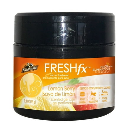 Lemon Berry - Armor All FRESHfx Car Air Freshener Scented Gel Can 1.9oz (Lemon Berry)