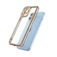 thumbnail image 3 of for iPhone 13 / 13 Pro / 13 Pro Max Case Clear Glitter, Crystal Shockproof Protective Soft Phone Case, Non Yellowing Slim for Women Girls iPhone 13 Pro Max Cover 6.7 inch 2021 - Gold, 3 of 6
