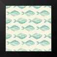 thumbnail image 2 of Murdock, Ramona 20x20 Black Modern Framed Museum Art Print Titled - Fish Pattern, 2 of 5
