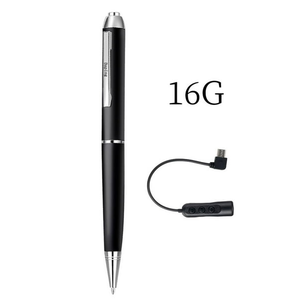 GeweYeeli One Button Aluminum Voice Recorder Pen Rechargeable Digital