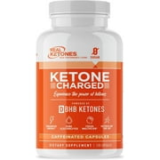 Real Ketones - Day Time AM Caffeine Keto Pills - BHB Exogenous Ketones Capsules, Energy, Focus and Rapid Ketosis (30 Servings)