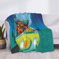 thumbnail image 3 of Scooby Doo Animation Flannel Blanket Cozy Ultra-Soft Micro Throw Blanket For Bed Sofa Couch Car Office Camping Travel All Season Fleece Blanket 80"x60", 3 of 8