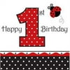 Unbranded Ladybug 1St Birthday Napkins
