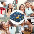 thumbnail image 5 of Wearable Blanket,Blue Dinosaurs with Clouds and Text Hooded Wearable Flannel Blanket for Adults & Teens,Winter Poncho Shawl Wrap Cape Cozy Anti-Pill,50"x60", 5 of 5