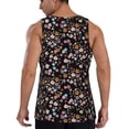 thumbnail image 3 of Haiem Daisies Flowers Men Workout Tank Top Gym Bodybuilding Sleeveless Muscle T Shirts Athletic Tank Breathable Workout Shirt-XX-Large, 3 of 9