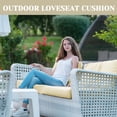 thumbnail image 2 of SDJPOI Outdoor Loveseat Cushion Set, 48‘‘ x 24‘’ Waterproof Couch Love Seat for Bench & Swing, 2 of 7