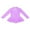 Lavender, variant on renvena Kids Girls Mesh Splice Ice Figure Tutu Dress Leotard Long Sleeves Gymnastic Skirt