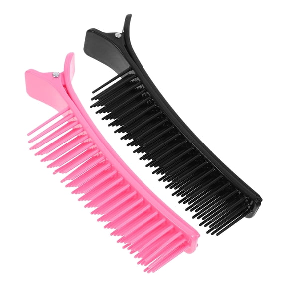 ROSENICE Assorted Color Plastic Hair Root Clips for Volume Styling and Decoration 2pcs Hair Rollers and Curlers