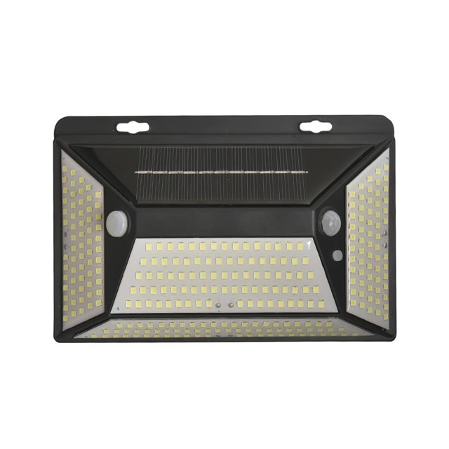 Pared Con Energía Solar Luz De Detección De Movimiento Al Aire Libre Luz De Seguridad De Ahorro De Energía Con 4 Superficies Luminosas 3 Patios Escaleras 280 Led Luz Kearding HA013342-00
