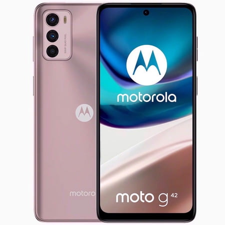 Motorola Moto G42 Dual-Sim 128GB ROM + 6GB RAM (GSM Only | No CDMA) Factory Unlocked 4G/LTE SmartPhone (Metallic Rose) - International Version