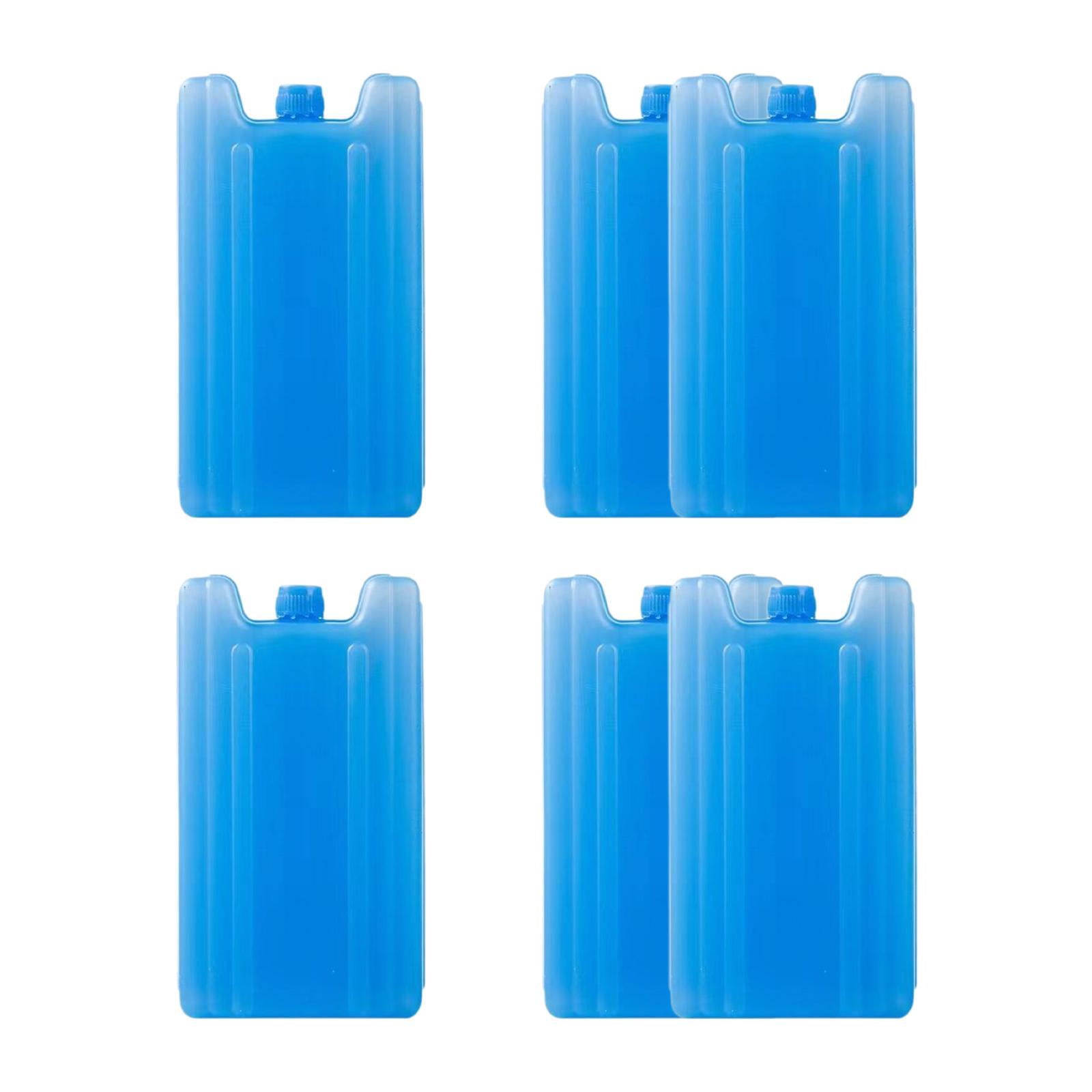 figatia 6 Pieces Ice Packs Leakproof Rectangular Ice Blocks for Family Fishing Beach