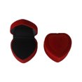 thumbnail image 6 of Windfall Heart Shaped Velvet Ring Box Jewelry Display Gift Box Case for Proposal Engagement Wedding, 6 of 6
