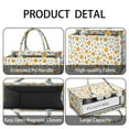 thumbnail image 4 of Large Capacity Tote Bag,Yellow Lemon Fruit Slices White Pattern Handbag Fashion Luxury Tote Bag,15.7"x13"x 5.1" Inches,Laptop Compatible, 4 of 6