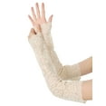 thumbnail image 5 of INSPIRE CHIC Women's Summer Driving Glove Detachable Arm Sleeves Lace Fingerless Gloves for Women One Size Beige, 5 of 6