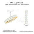 thumbnail image 6 of Rosec Jewels Princess Cut Moissanite Eternity Band Ring for Women - Full Eternity Ring, 18K Yellow Gold, US 3.50, 6 of 7
