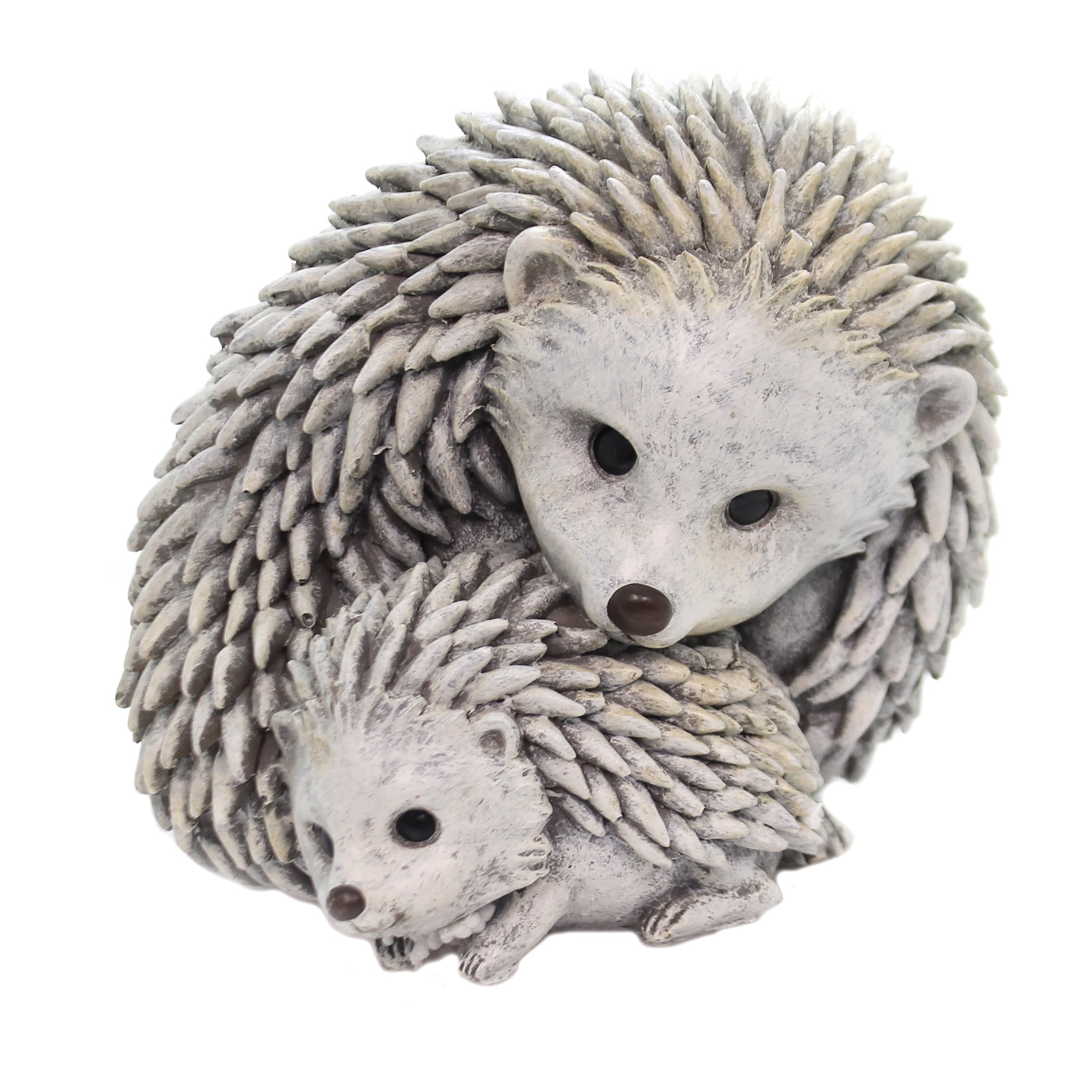 Home & Garden HEDGEHOG & BABY STATUE Polyresin Spring Summer Outdoor
