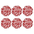 thumbnail image 2 of Disketp Hearts Funny Coasters,6 Pcs Leather Coasters With Holder, Perfect Housewarming Hostess Gifts,Protect Furniture From Water Marks Scratch And Damage, 2 of 9