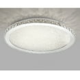 thumbnail image 3 of Modern Crystal Chandelier Round Shaped Pendant Lamp Fixture Ceiling Light Stainless Steel Mirror Outer Ring Design for Bedroom Living Room Lighting, 3 of 6