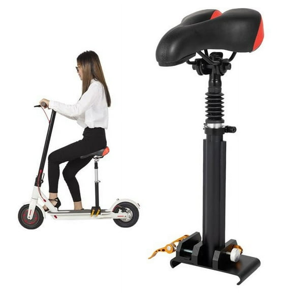 Wuzstar Adjustable Height Electric Scooter Seat PU   Aluminum Alloy Electric Scooter Saddle Seat Set,15.74-23.62"