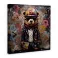 thumbnail image 3 of Stupell Industries Eclectic Urban Graffiti Bear Canvas Art, 24 x 24, by Lazar Studio, 3 of 8