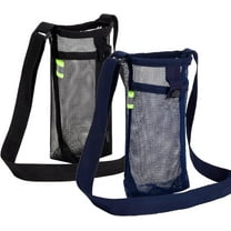 Genreen 2 Pack Water Bottle Holder Water Bottle Carrier with Adjustable Shoulder Strap Beach Bottle Bag Water Bottle Sling Dog Water Bottle Sleeve for Sports Gym Hiking Camping Walking