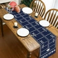 thumbnail image 4 of 2PCS Cowboys Party Decoration American Football Table Runner Rugby Football Team Flax Tablecloth Boy Sport Touch Down Birthday Party Blue & White Favors for Kitchen Sports Fans Decors 13x72, 4 of 7