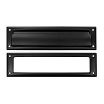 Deltana  Mail Slot with Interior Frame - Black - Solid