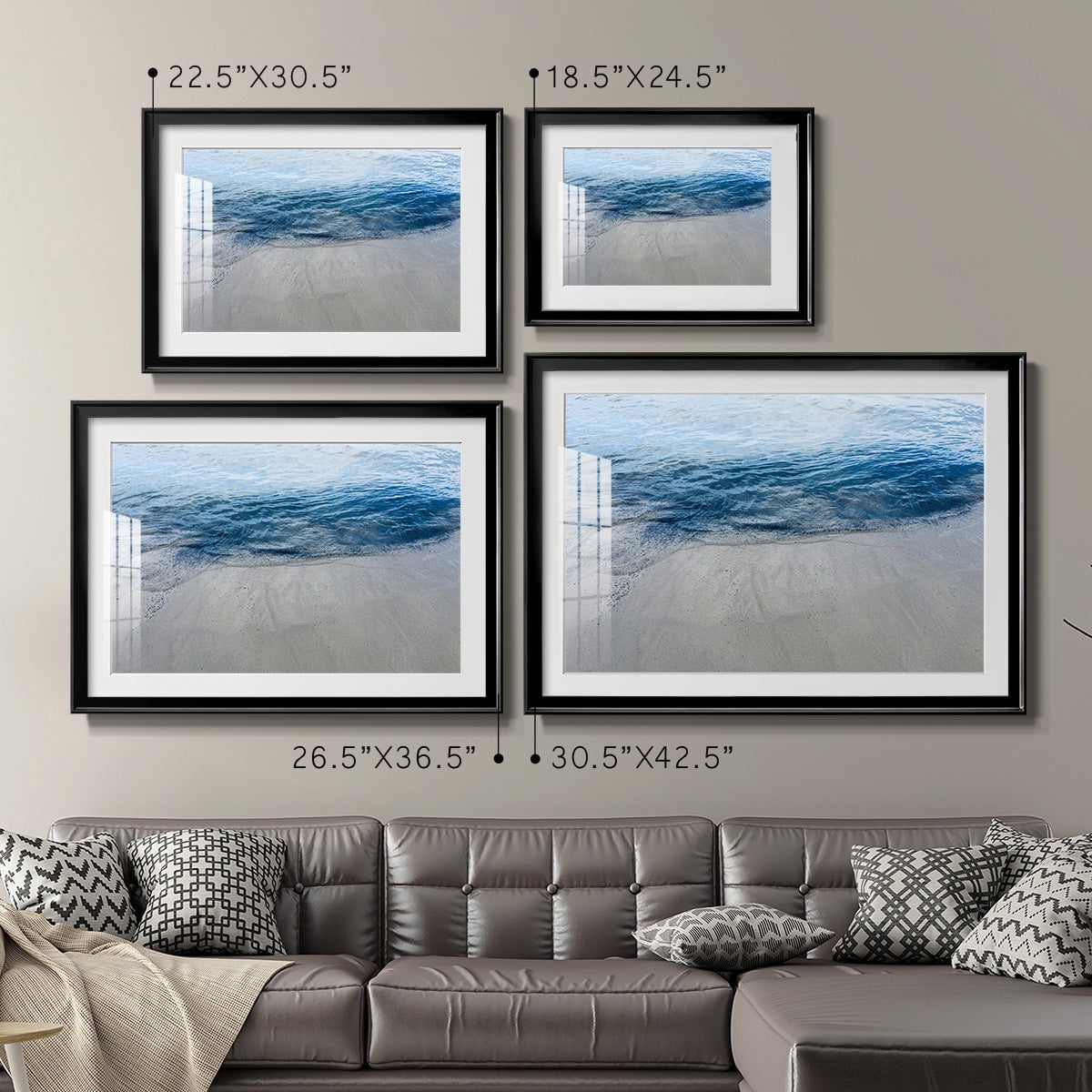Aegean Blue Water Premium Framed Print - Ready to Hang