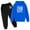 T-Blue, variant on Boys Pullover Hoodie and Pants Outfit Set Sport Casual Long Sleeve Fashion Graphic Joggers With Pockets Children's Size 7-8 Years