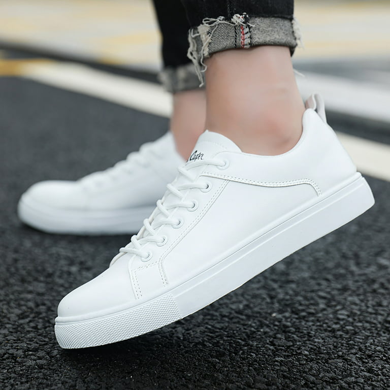 WANYNG Men Sneakers Retro All Match Casual Shoes Small White