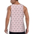 thumbnail image 3 of Gaeub Cute Rabbit Men's Athletic Tank Top, Workout Sleeveless Shirts, Running Tank Tops for Gym, Running, Training - 3X-Large, 3 of 9