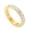 Gold, variant on Two Rows Cubic Zirconia Rings for Women Dainty Band Stainless Steel Engagement Foldable Promise Personalized Gift Jewelry Silver 12