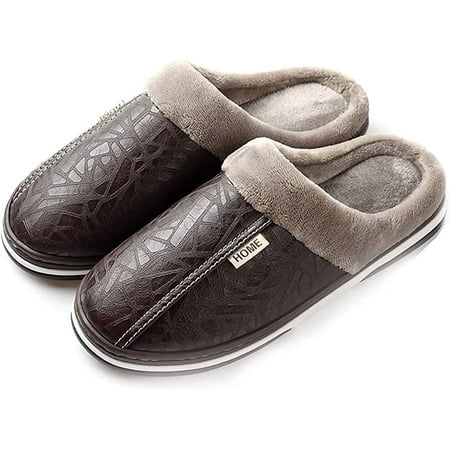 Men s Women s Memory Foam Slippers with Fleece Lining - Indoor/Outdoor Comfort Shoes  Slip-on Anti-Skid Design  Soft Cotton Feel