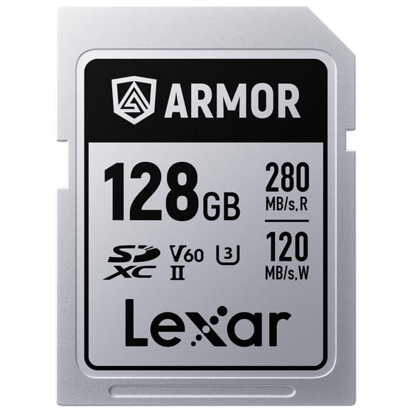 Tarjeta de memoria SDXC Lexar Armor Silver PRO 128 GB V60
