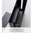 thumbnail image 5 of Yamazaki Home Rolling Cable Management Box, Black, Steel, Wheels, Minimal Assembly, 5 of 7