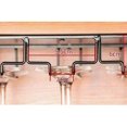 thumbnail image 2 of Hanging Glass Rack - Wine Glass Rack with 5 Rails for 10-15 Glasses, 50 x 22.5 x 5.5 cm, 2 of 5