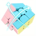 thumbnail image 2 of Pastel Macaron Colored 3x3 Speed Cube Puzzle Toy for Kids, Square Shape, Easy Skill Level, Ideal for Ages 6-8, Educational Brain Teaser for Logical Thinking and Problem Solving - Christmas, Halloween,, 2 of 5