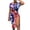 Wine womens 4th of July Dresses, variant on Wycnly Womens 4th of July Dresses Slit Drawstring Bodycon Independence Day Patriotic Midi Dresses Casual Star Print Crewneck Short Sleeve Knee-Length Summer Dress Wine m