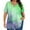 Green, variant on Womens Tops Under $10, Tie Dye Short Sleeve T-Shirts for Women Plus Size Loose V Neck Tunic Tops Dressy Summer Business Casual Blouse