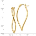 thumbnail image 2 of Beautiful 14k Polished Fancy Hoop Earrings, 2 of 2