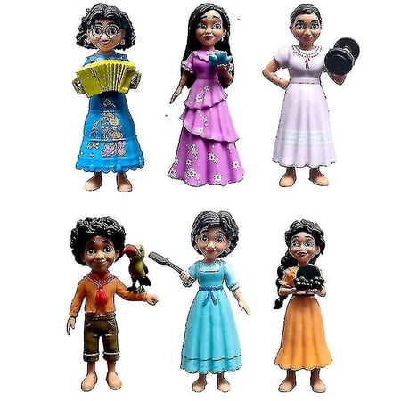 6pcs Disney Encanto Mirabel Madrigal Action Figures Toy Princess Model