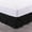 Black, variant on Luxury Pinch Pleated Bed Skirt 100% Egyptian Cotton 800 Thread Count 1-Piece Pintuck Bed Skirt 15" Inch Drop Length - Queen Size (60" x 80") Inch, Blush Solid