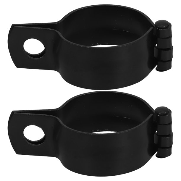 2 soportes de metal para luces intermitentes de motocicleta, ángulos ajustables, compatibles con modelos de motocicleta, intermitentes negros.