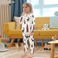 thumbnail image 4 of FORMRS Long Sleeve Top and Pants Pajama Set for Niños 2-Piece Sleepwear, Sizes 18M-8Y, Christmas Plaid Forest, 4 of 6