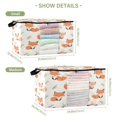 thumbnail image 3 of WOBOGO Cute Fox Clothes Storage 2Pack Foldable Thick Fabric Blanket Organizer Bag with Handle 21.65×13.78×12.4in, 3 of 7