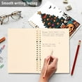 thumbnail image 4 of FORMRS 1-Subject Spiral Notebook 8" x 5" College Ruled 60 Refillable Sheet A5 Hard Cover, Orange Halloween Trees, 4 of 7