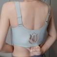 thumbnail image 5 of Women's Soft Front Zip Wireless Lifting Bra - Comfortable Shaping Adjustable Support Bra for Daily & Workouts Grey 38, 5 of 6